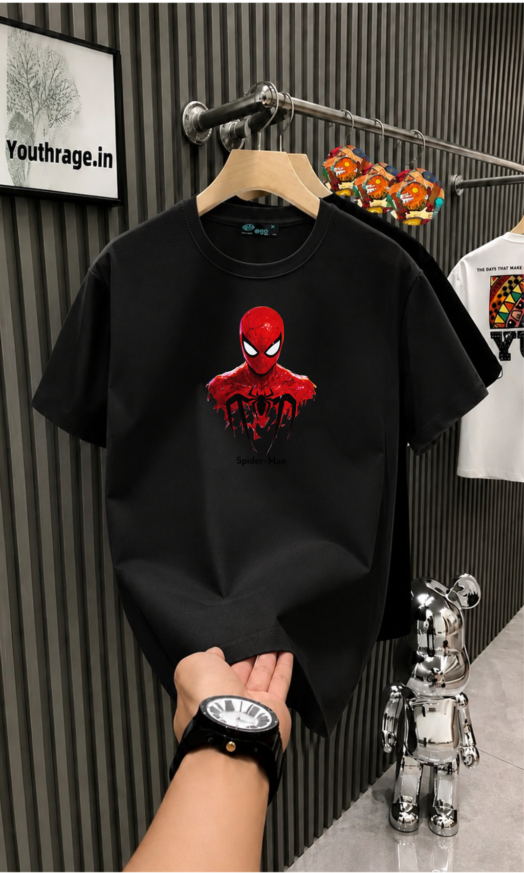 Spider-Man Graphic T-Shirt – Premium White Regular Fit