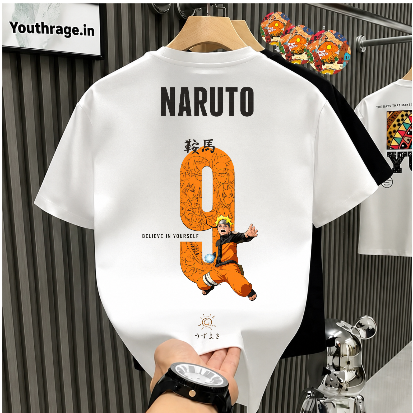 Naruto Inspired Oversized T-Shirt | Anime Graphic Tee | Youth rage