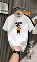 Goku Anime Graphic T-Shirt – Premium White Regular Fit