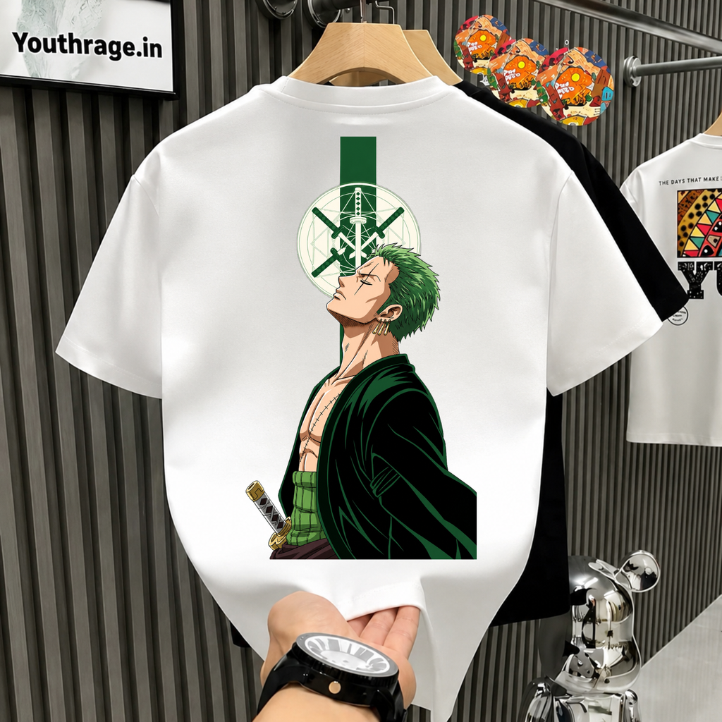 Anime Warrior Oversized T-Shirt | Japanese Graphic Tee